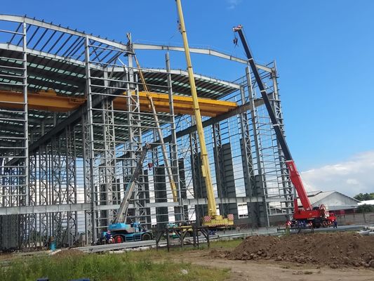 Промышленное строительство, большие металлические мастерские