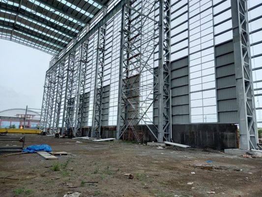 Q355 или Q235 Рамочный склад Предварительно изготовленные металлические мастерские Фабрика