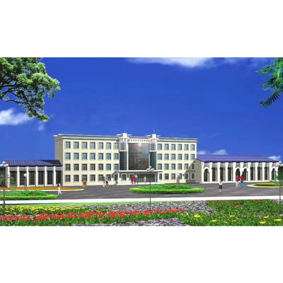 Огнестойкий сборный стальной каркасный цех с сейсмостойкостью 8 баллов и легким стальным каркасом Q355