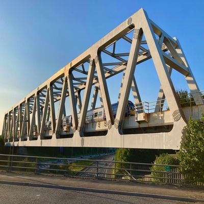 Префабрикованный стальной тресс пешеходный мост, H Steel Bailey Bridge