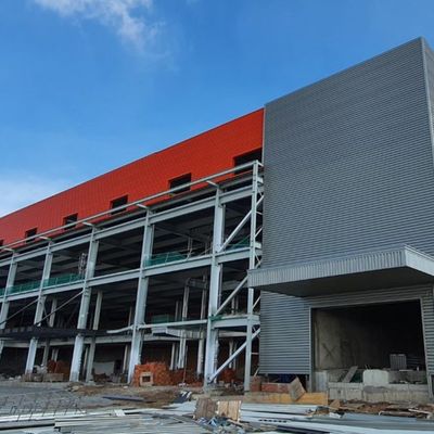 Металлический сарай на заказ Стальная конструкция Металлические каркасные здания для складов / мастерских