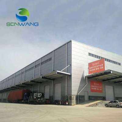 Q355B Grade Steel Structure Warehouse with SA 2.5 Shot Blasting Level and Stainless Steel Gutter for Professional Installation
