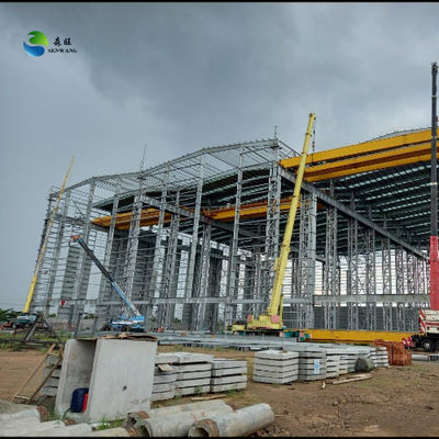 Склад стальной конструкции с использованием сварки SAW MIG GMAW, стенами из листового металла и настраиваемым планом чертежа