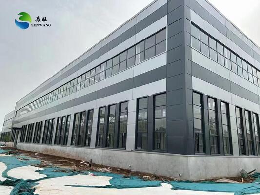 Сейсмический стальной каркасный цех 9 баллов с легкой сталью Q355 и коротким сроком строительства