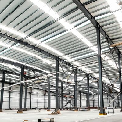 Мастерская по сборке стальных конструкций с устойчивостью к землетрясениям ≥ 8 градусов, горячей оцинкованной обработкой поверхности и высокой нагрузкой