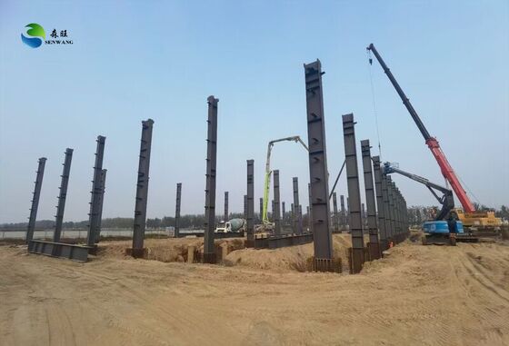 Противодействие ветру до 300 км / ч Стальной конструкции склад с 50-летним сроком службы и индивидуальных цветовых вариантов