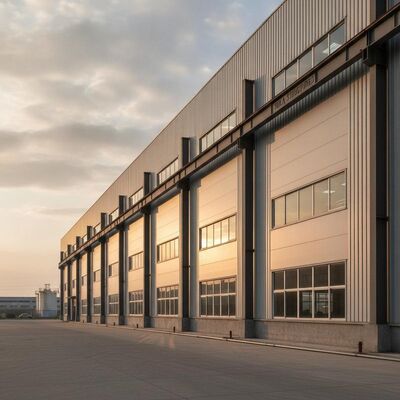 Структуры Tekla Steel Structure Warehouse, включающая окно из алюминиевого сплава из низкоуглеродистой стали Q355B и длительный срок службы для промышленной эксплуатации